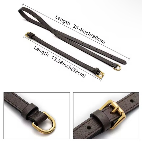 Genuine Leather Crossbody Shoulder Strap Replacement For Gucci Ophidia Bag - Picture 8 of 8